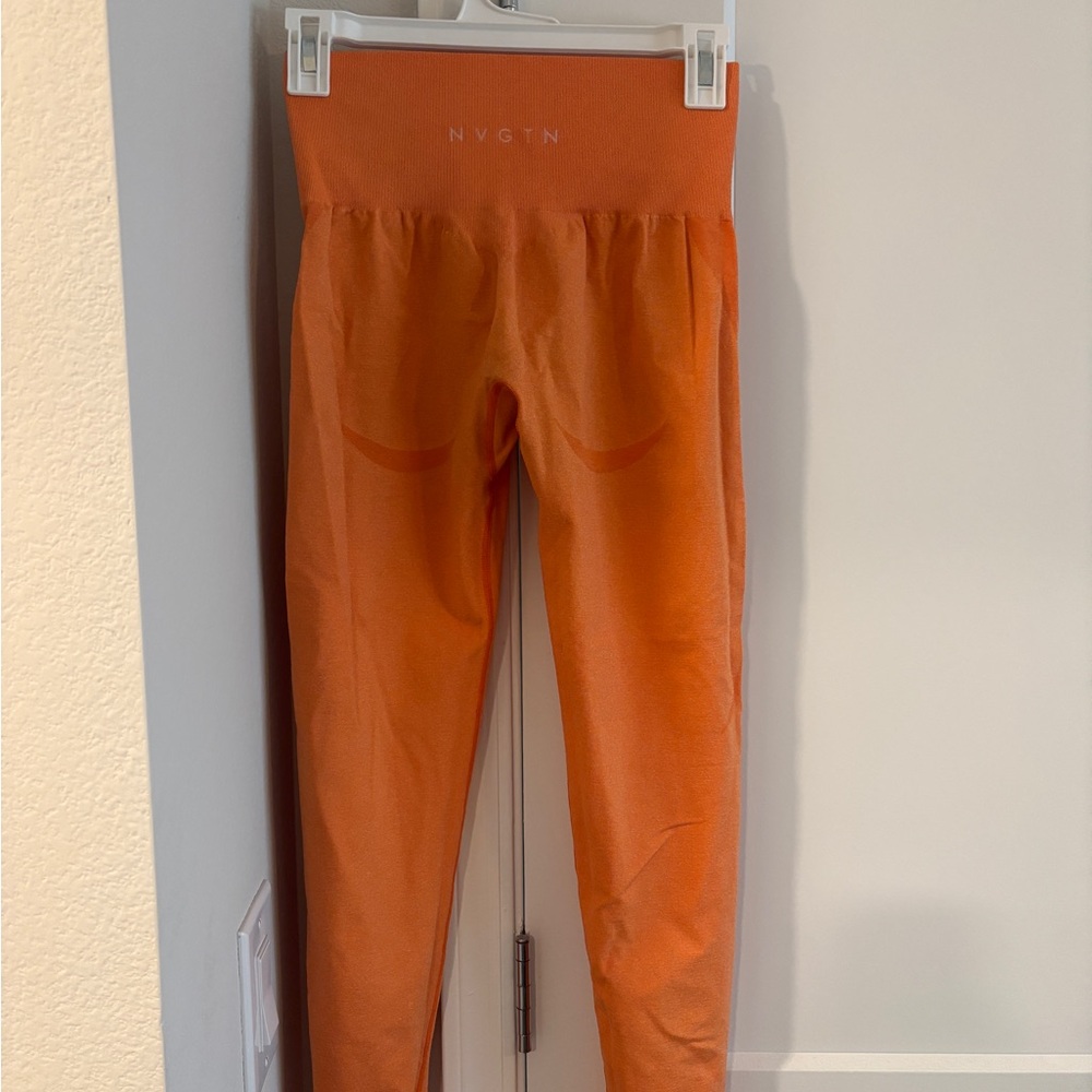 NVGTN Orange Leggings High Waist Seamless